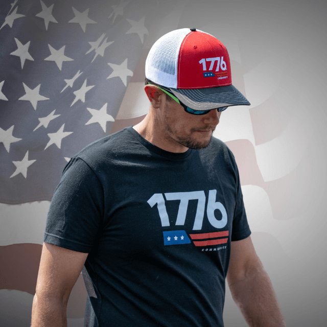 1776® Embroidered Hat (Red/White) - The 1776® Community